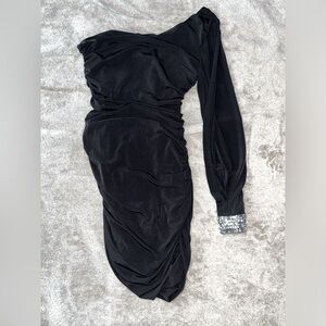 One shoulder cocktail dress